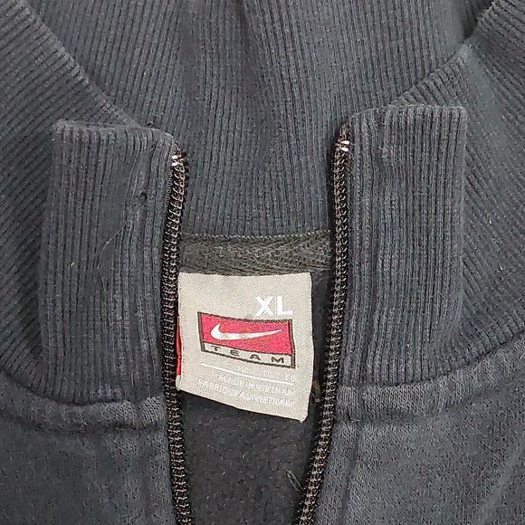 Vintage Nike Miami Hurricanes The U Football Black 1/4 Zip Sweatshirt Size XL - Picture 3 of 8